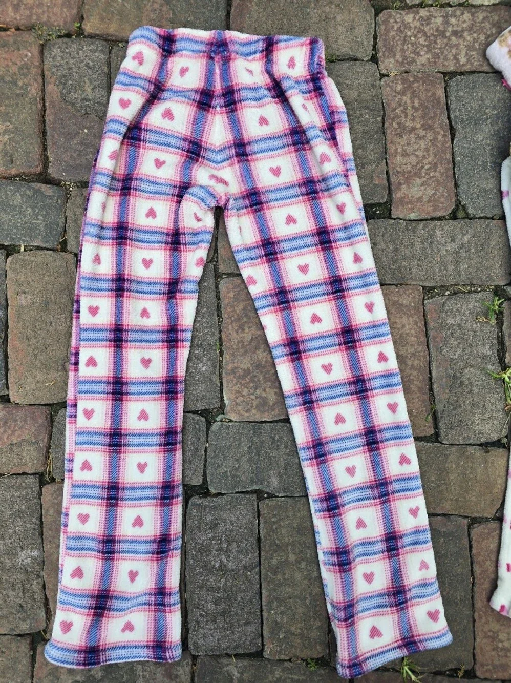 Sleep On It Girls Plush Pajama Bottoms 4 Pair Bundle Soft Cozy Jammies Warm